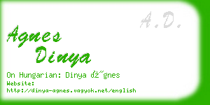 agnes dinya business card